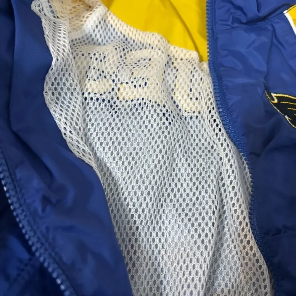 NHL Vintage 90’s Kid‎ Athlete St.Louis Blues Hickey Nylon Windbreaker Jacket 12M